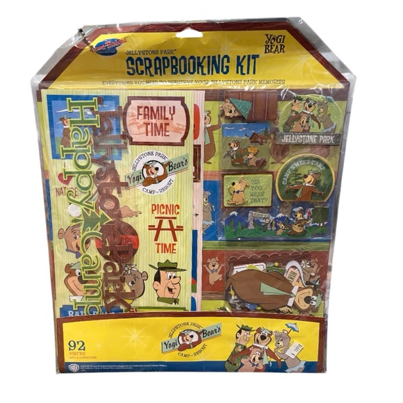 NEW Hanna Barbara Jellystone Park Yogi Bear Craft Scrapbooking Yogi Campground - Picture 2 of 5